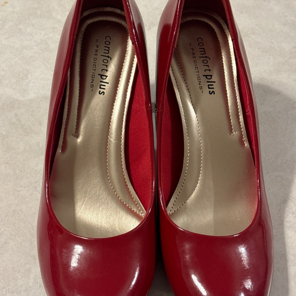 Women Comfortplus Red Court Shoes By PREDICTIONS.